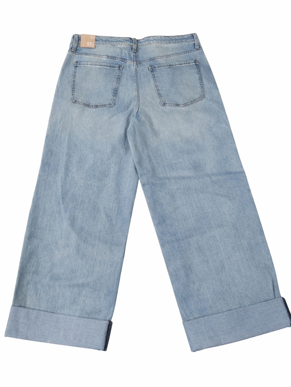 Kut from the Kloth~ NWT Womens Gwen Wide Leg Denim Jeans~Light Wash High Rise~12 - Picture 3 of 8